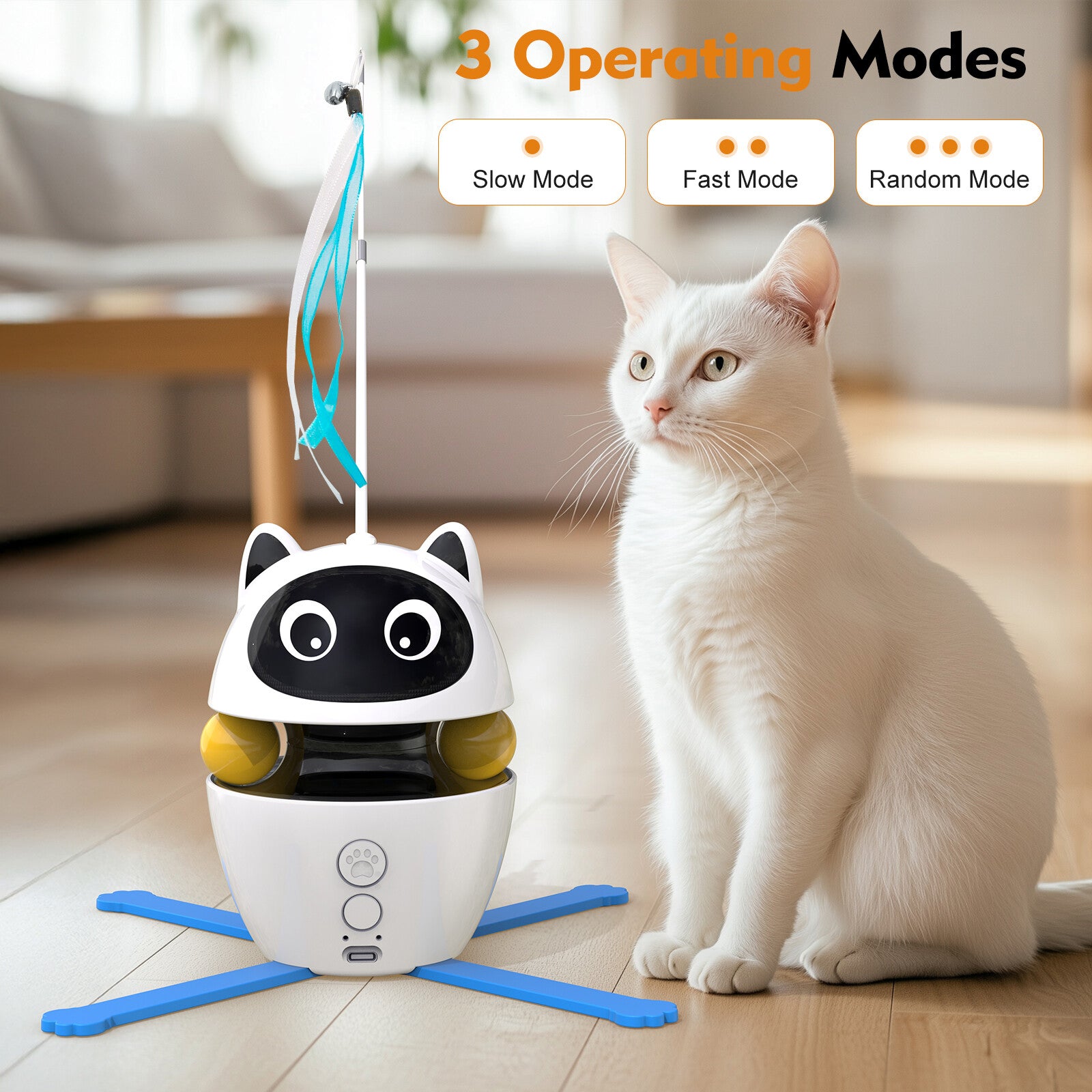 MeowMotion – Smart Cat Toy, USB Rechargeable & Motion-Activated