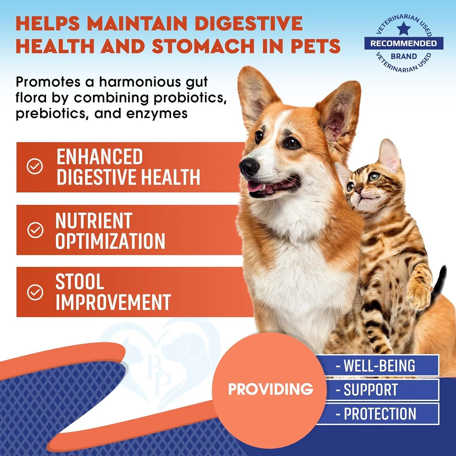 Digestive Supplement for Dogs & Cats – Probiotics, Enzymes & Prebiotics