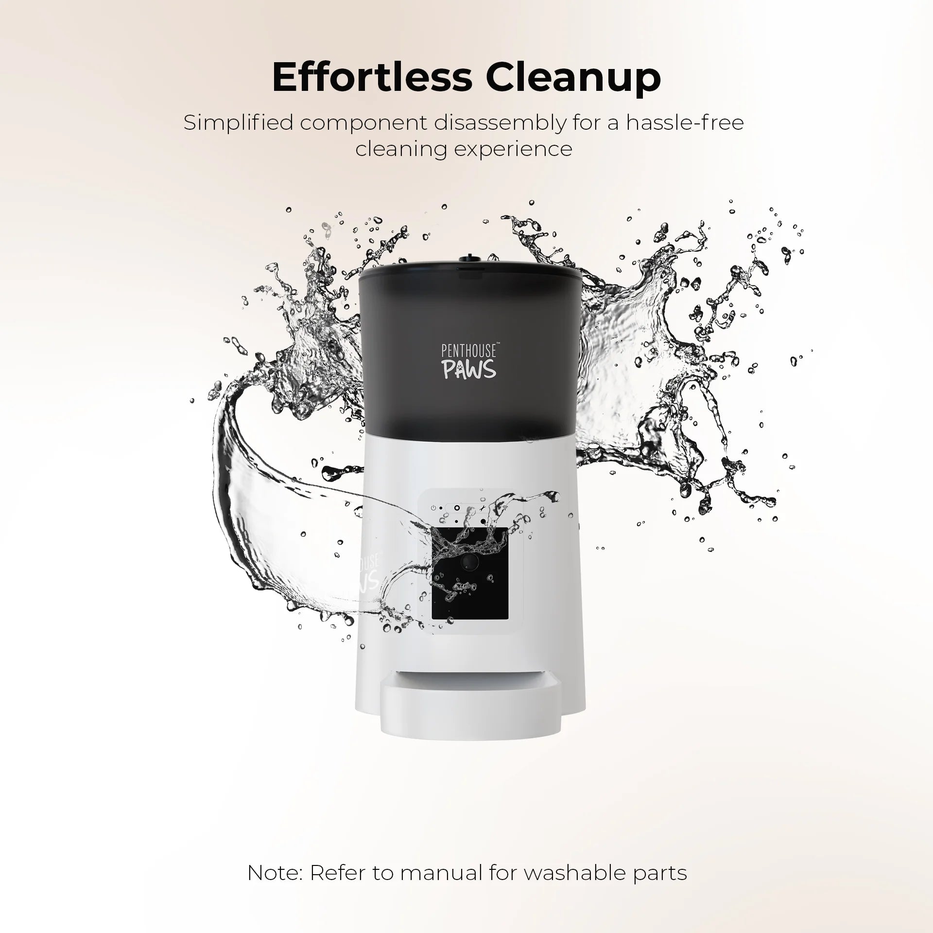 SmartFeed WiFi Automatic Cat Feeder with Built-in Camera – 6L Capacity, White, Remote Feeding & Monitoring