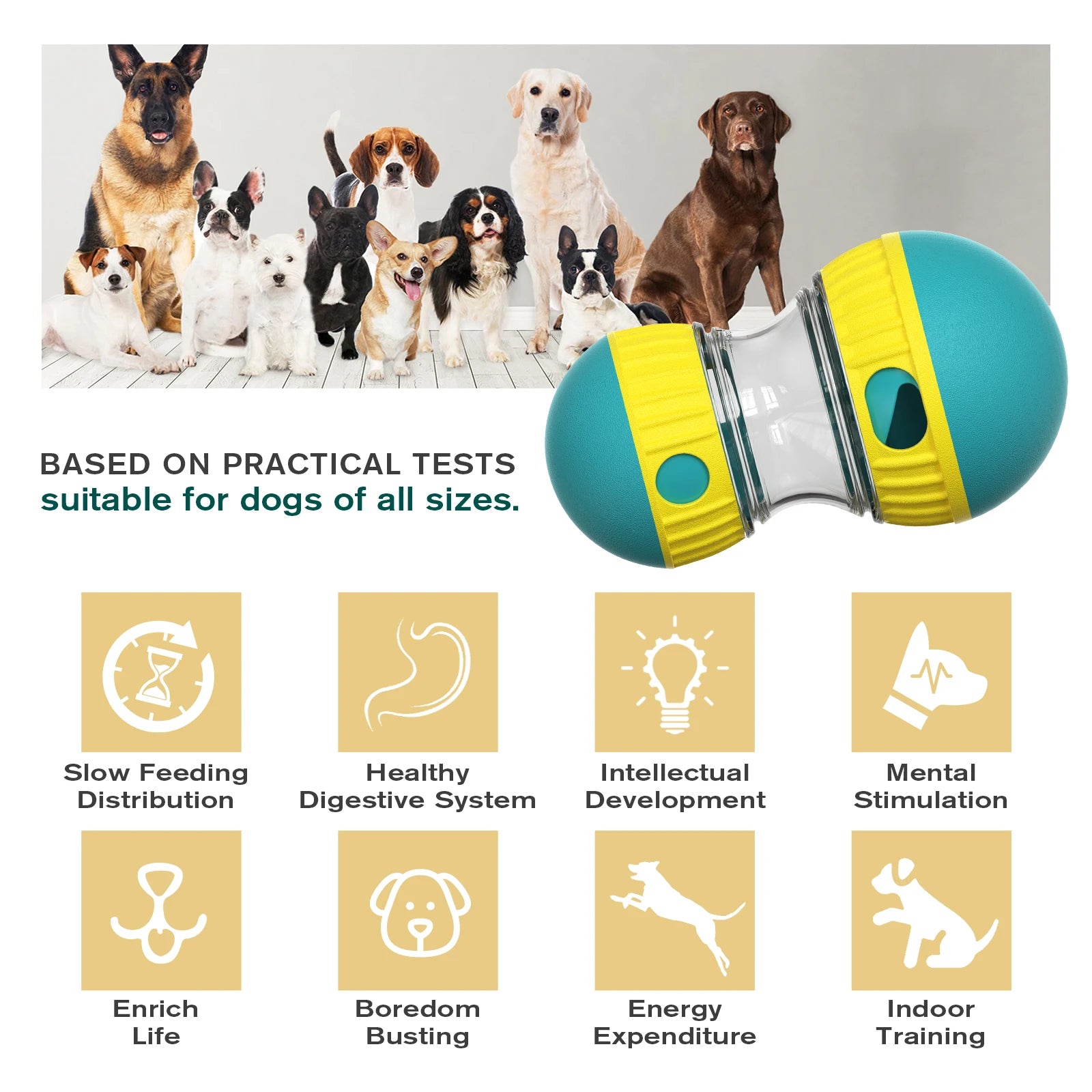 Roll-A-Treat – Engage, Enrich, and Reward Your Dog with Every Spin