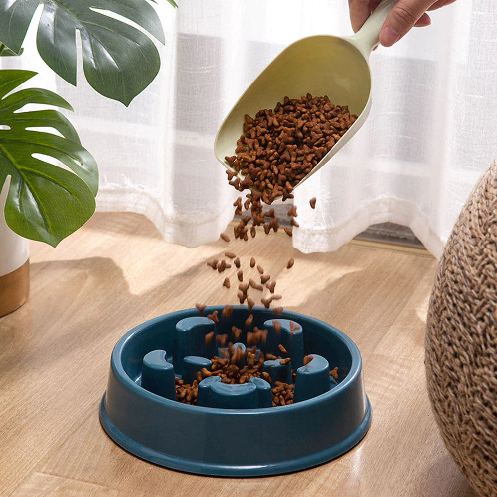 PawMaze Slow Feeder Bowl – Anti-Choke, Non-Slip Food Dish for Small Dogs & Cats