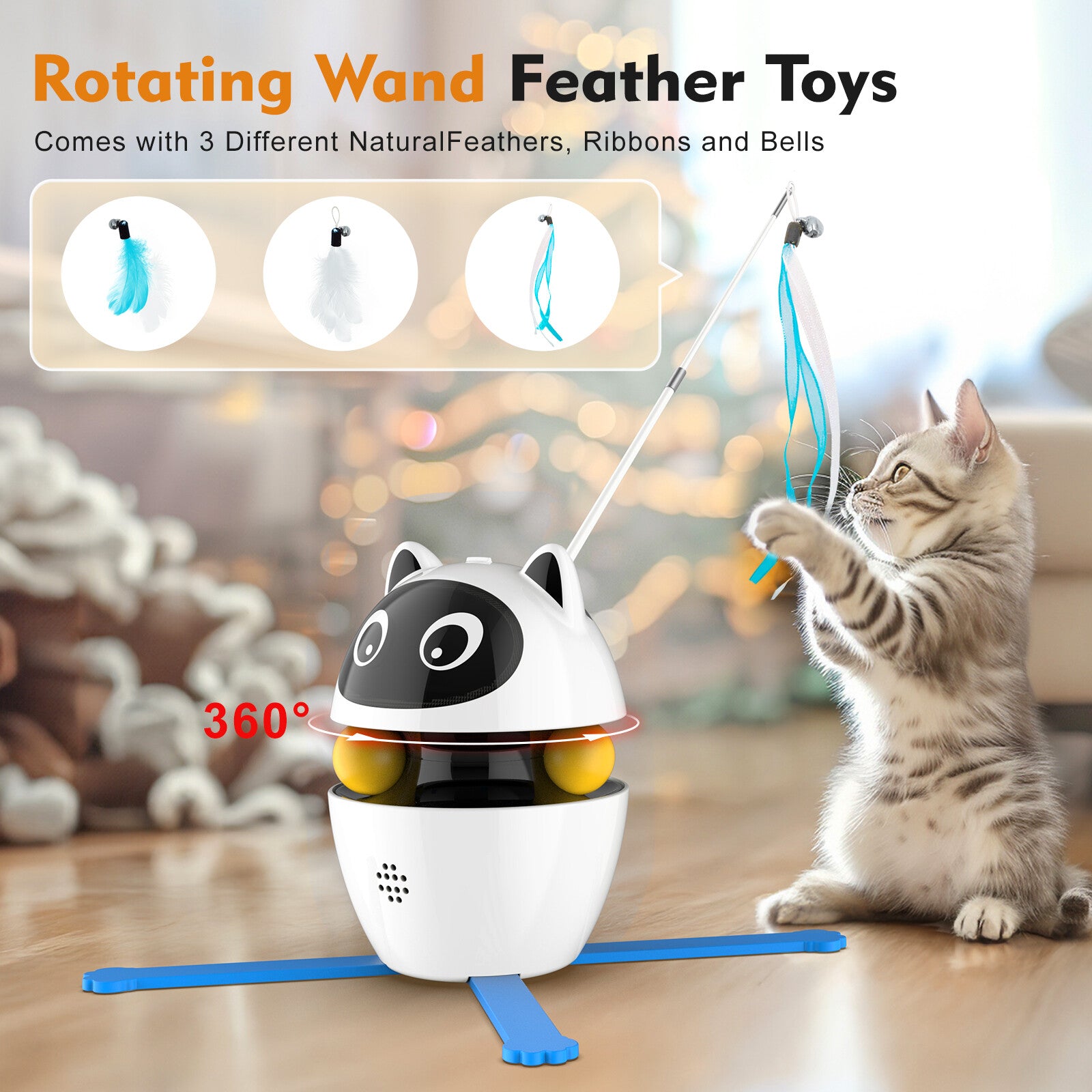MeowMotion – Smart Cat Toy, USB Rechargeable & Motion-Activated