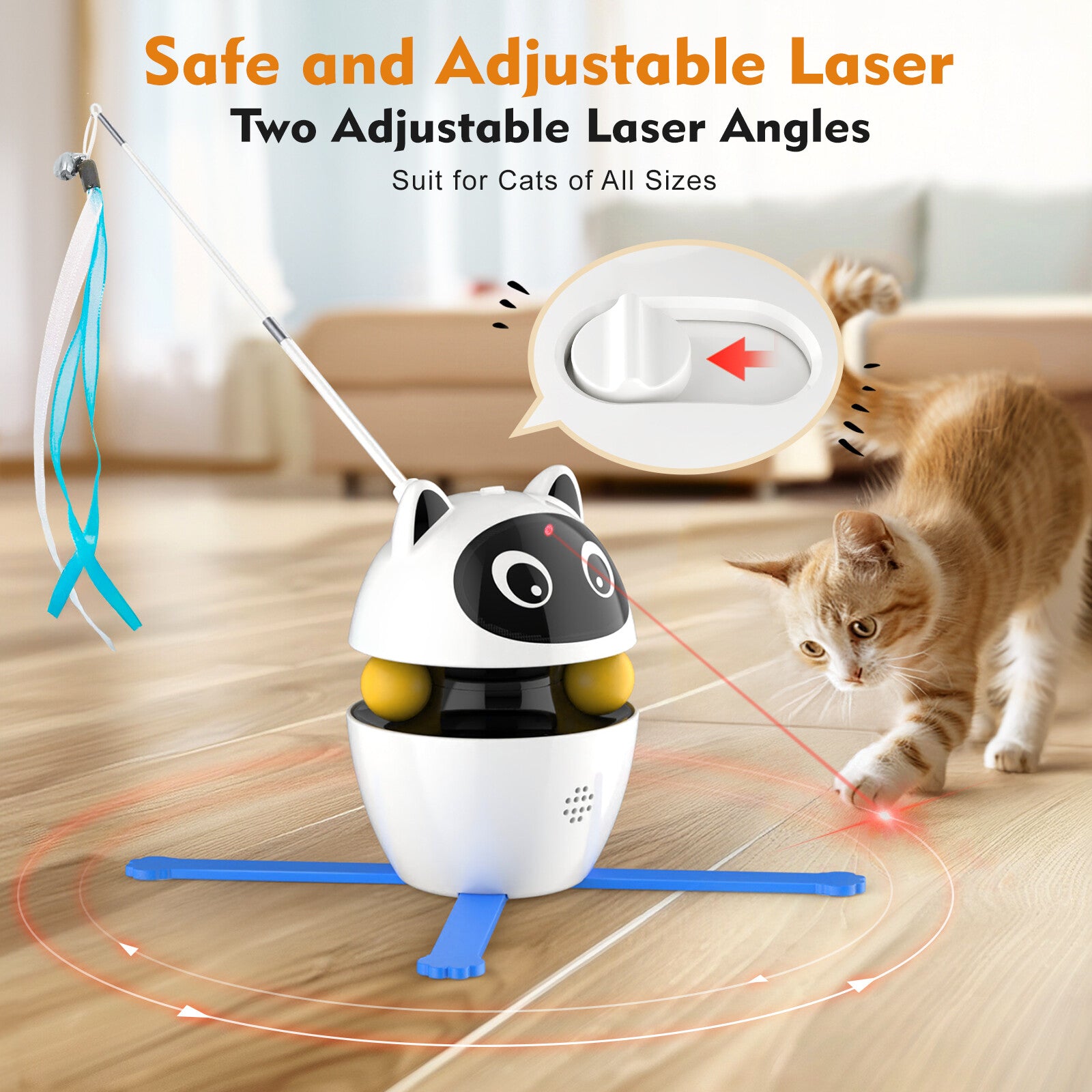 MeowMotion – Smart Cat Toy, USB Rechargeable & Motion-Activated