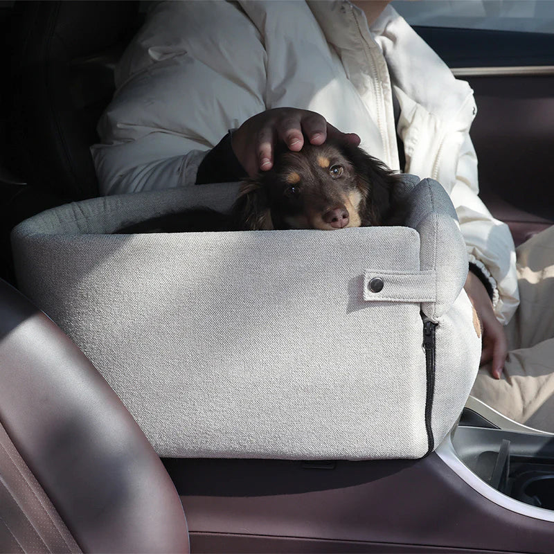 PetLounge Compact Car Seat Bed for Dogs & Cats – Safe, Comfy & Road-Ready
