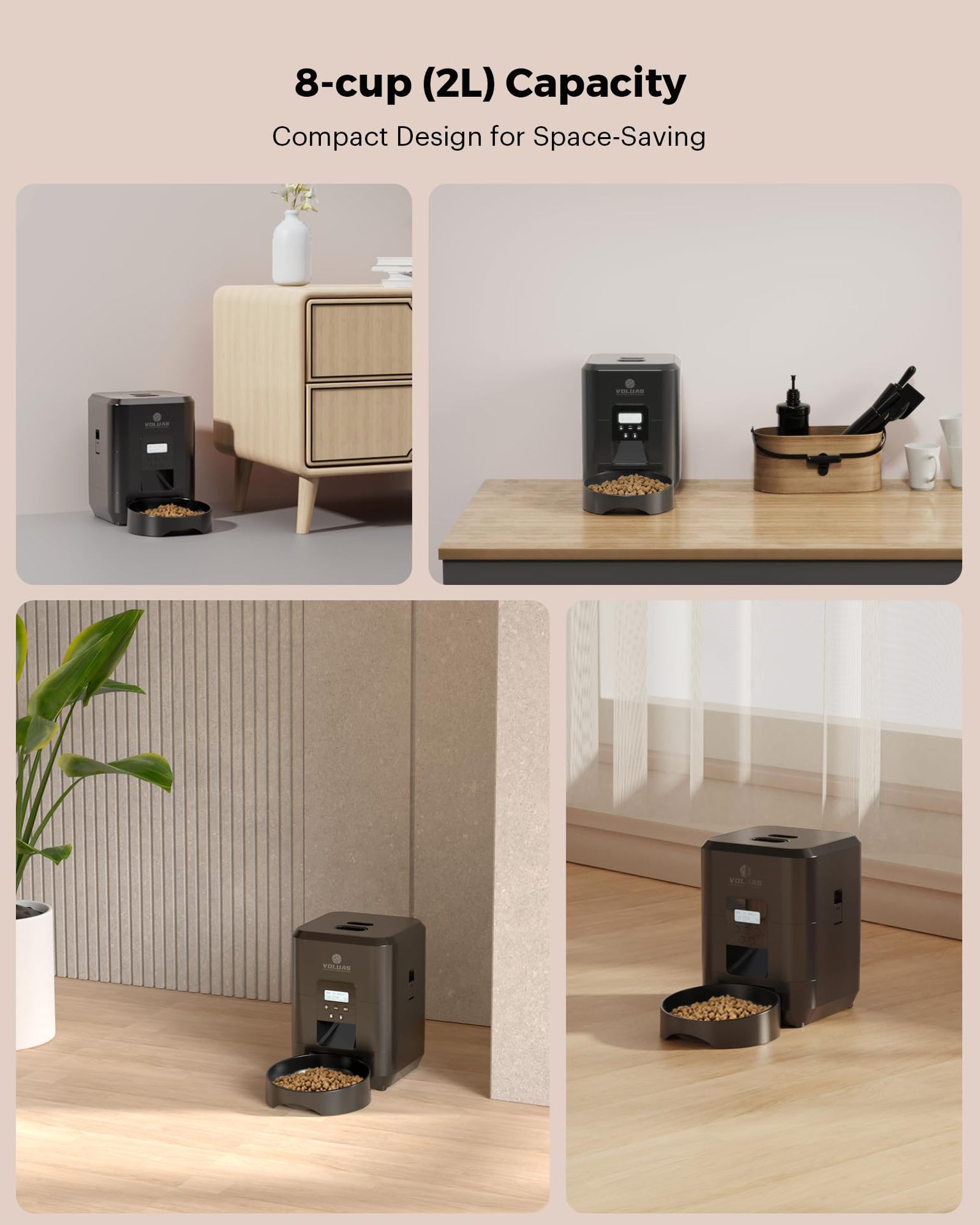 FeedMaster Pro – Remote-Controlled Automatic Pet Feeder with Precise Portion & Timing