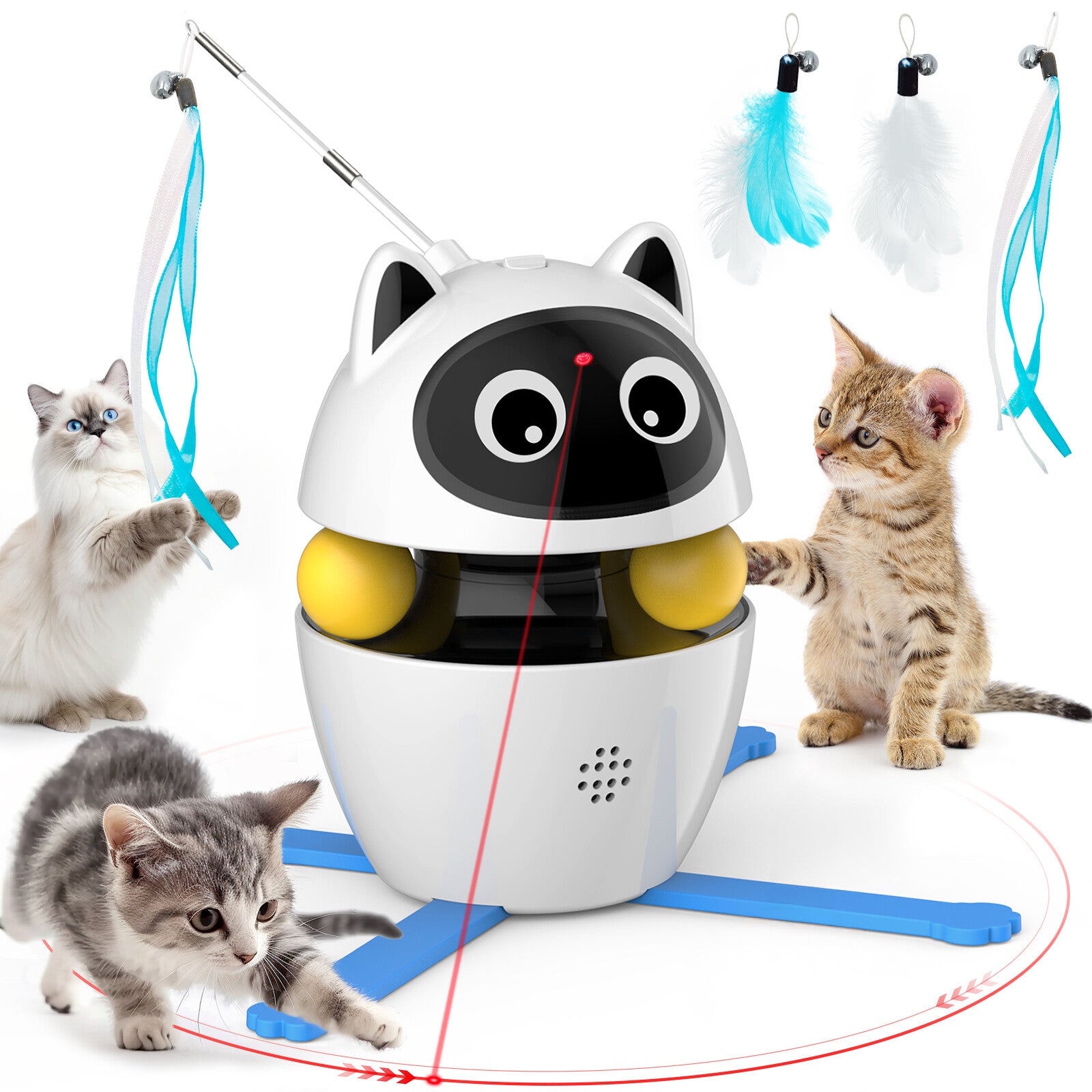 MeowMotion – Smart Cat Toy, USB Rechargeable & Motion-Activated