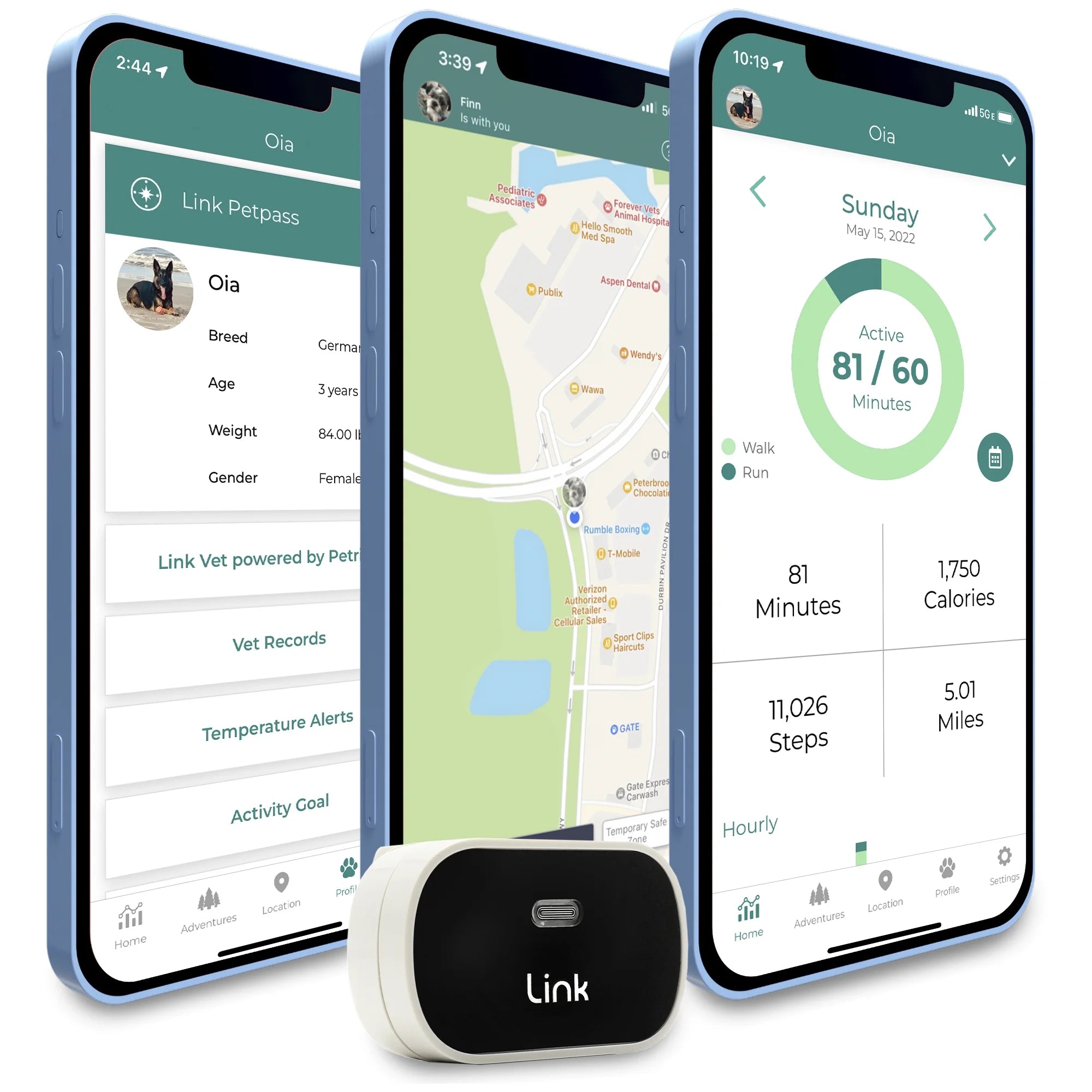 GPS Dog Tracker & Activity Monitor with Training Tools